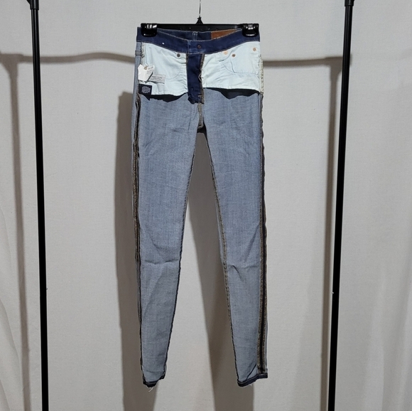 J. Crew jeans Lookout high rise skinny blue denim pants distressed stretchy 25 - Picture 3 of 14